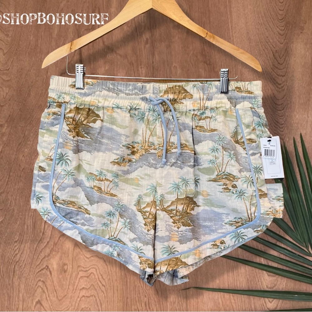 NWT Rip Curl Postcard Cotton/ Linen Beach Shorts